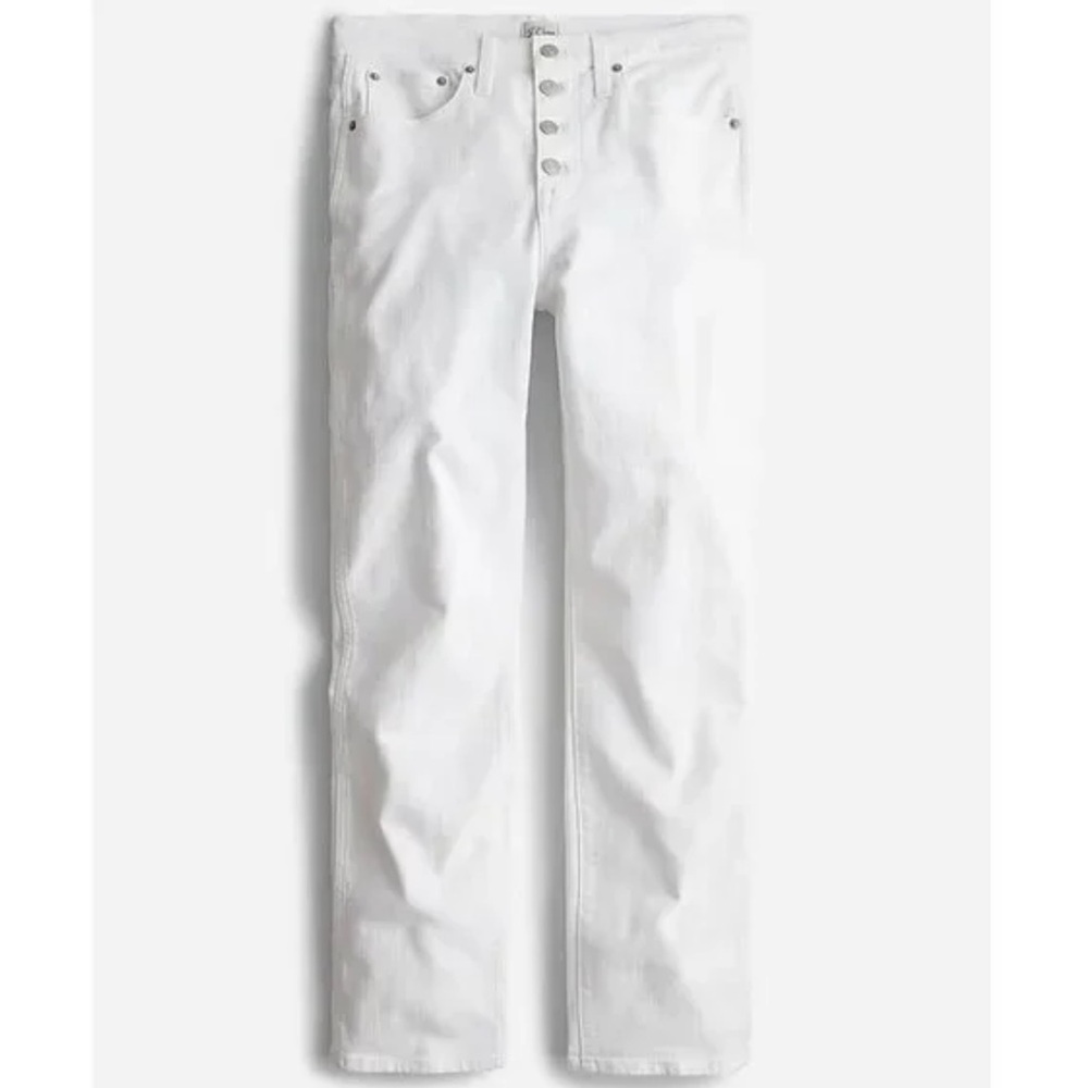 JCrew Vintage Straight White Denim Jeans